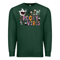 Sports Green spooky vibes Premium Sweatshirt - CowhideDigitalArt