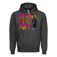Charcoal Heather graduate 2023 Zipper Hoodie - RanaPortraitStore
