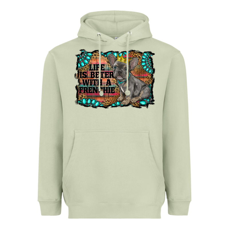 Life Is Better With A Frenchie Heavyweight Hoodie by RanaPortraitStore | Teevron