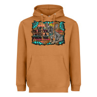 Meerkat life is better with a frenchie Heavyweight Hoodie - RanaPortraitStore