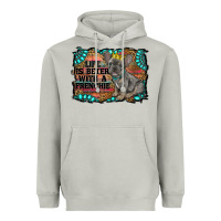 Moon Dust life is better with a frenchie Heavyweight Hoodie - RanaPortraitStore