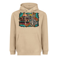 Mushroom life is better with a frenchie Heavyweight Hoodie - RanaPortraitStore