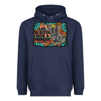 Navy life is better with a frenchie Heavyweight Hoodie - RanaPortraitStore