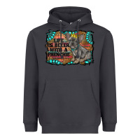 Smoke life is better with a frenchie Heavyweight Hoodie - RanaPortraitStore