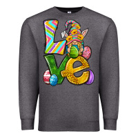 Charcoal Heather Love gnome Easter Premium Sweatshirt - Neo Western