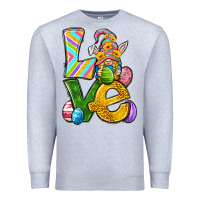 Heather Grey Love gnome Easter Premium Sweatshirt - Neo Western
