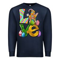 Navy Love gnome Easter Premium Sweatshirt - Neo Western