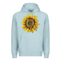 Blue Mist sunflower Premium Hoodie - Artiststas