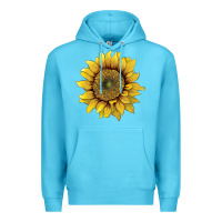 Ocean Blue sunflower Premium Hoodie - Artiststas