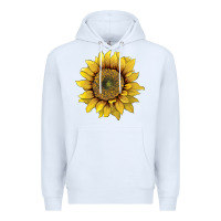White sunflower Premium Hoodie - Artiststas