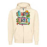 Sandshell sunrise sunburn sunset repeat Zipper Hoodie - RanaPortraitStore