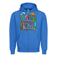 True Royal sunrise sunburn sunset repeat Zipper Hoodie - RanaPortraitStore