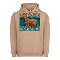 Pigment Burro turquoises gemstones cowhide highland cow Urban Hoodie - BarkalooDesign