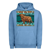 Pigment Pebble Blue turquoises gemstones cowhide highland cow Urban Hoodie - BarkalooDesign