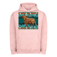 Pigment Salmon turquoises gemstones cowhide highland cow Urban Hoodie - BarkalooDesign