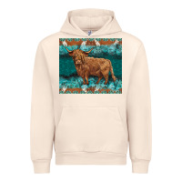 Sandshell turquoises gemstones cowhide highland cow Urban Hoodie - BarkalooDesign