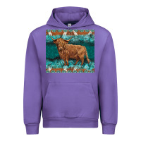 Tulip turquoises gemstones cowhide highland cow Urban Hoodie - BarkalooDesign