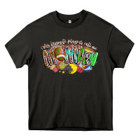Asphalt My Favorite Players Call Me Mawmaw Heavy Core Tee - CowhideDigitalArt