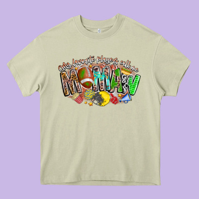 My Favorite Players Call Me Mawmaw Heavy Core Tee Designed By Cowhidedigitalart