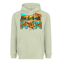 Matcha basketball mom with leopard Heavyweight Hoodie - Zillion Design Studio