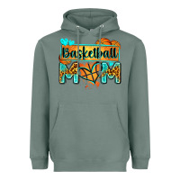 Sage basketball mom with leopard Heavyweight Hoodie - Zillion Design Studio