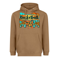 Toasted Coconut basketball mom with leopard Heavyweight Hoodie - Zillion Design Studio