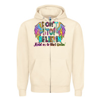 Don't Stop Believin' Hold On To That Feelin' Zipper Hoodie | Teevron
