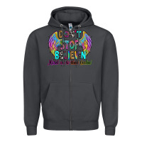 Smoke don't stop believin' hold on to that feelin' Zipper Hoodie - RanaPortraitStore