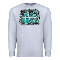 Heather Grey girl boss Premium Sweatshirt - SublimationCraftShop