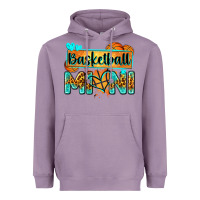 Lavender basketball mini with leopard Heavyweight Hoodie - Zillion Design Studio