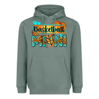 Sage basketball mini with leopard Heavyweight Hoodie - Zillion Design Studio