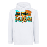 White basketball mini with leopard Heavyweight Hoodie - Zillion Design Studio