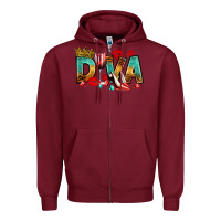 Burgundy diva Zipper Hoodie - RanaPortraitStore