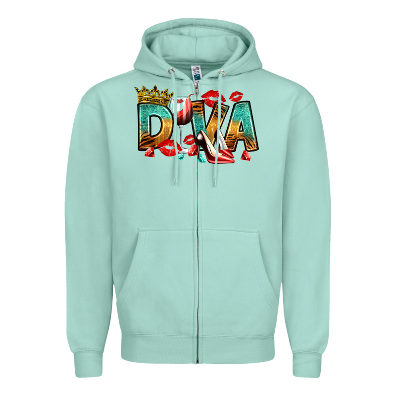 Diva Zipper Hoodie by RanaPortraitStore | Teevron