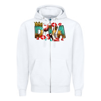 White diva Zipper Hoodie - RanaPortraitStore
