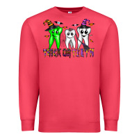 Cardinal trick or teeth Premium Sweatshirt - CowhideDigitalArt