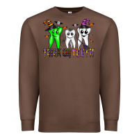 Chestnut trick or teeth Premium Sweatshirt - CowhideDigitalArt