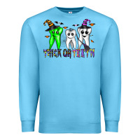 Ocean Blue trick or teeth Premium Sweatshirt - CowhideDigitalArt