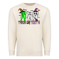 Sandshell trick or teeth Premium Sweatshirt - CowhideDigitalArt