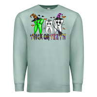 Seafoam trick or teeth Premium Sweatshirt - CowhideDigitalArt