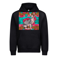 Black Pink Glitter And Roses Sphynx Cat Urban Hoodie - LillyAllenDesigns