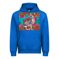 Cobalt Pink Glitter And Roses Sphynx Cat Urban Hoodie - LillyAllenDesigns