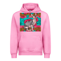 Fuchsia Pink Pink Glitter And Roses Sphynx Cat Urban Hoodie - LillyAllenDesigns