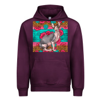 Mauve Wine Pink Glitter And Roses Sphynx Cat Urban Hoodie - LillyAllenDesigns