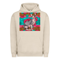 Pigment French Oak Pink Glitter And Roses Sphynx Cat Urban Hoodie - LillyAllenDesigns