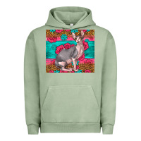 Pigment Oil Green Pink Glitter And Roses Sphynx Cat Urban Hoodie - LillyAllenDesigns