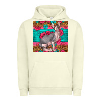 Pigment Pistachio Pink Glitter And Roses Sphynx Cat Urban Hoodie - LillyAllenDesigns