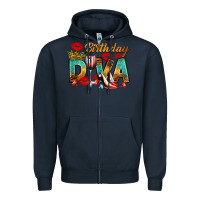 Navy birthday diva Zipper Hoodie - RanaPortraitStore