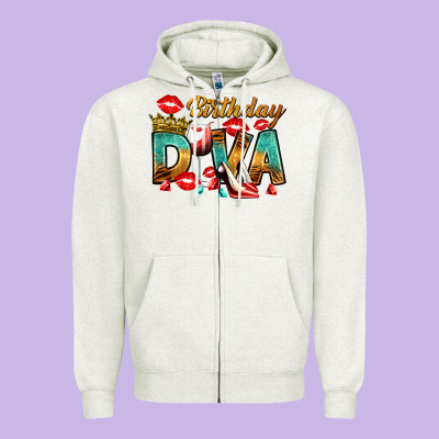 Zipper Hoodie birthday diva