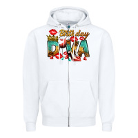 White birthday diva Zipper Hoodie - RanaPortraitStore